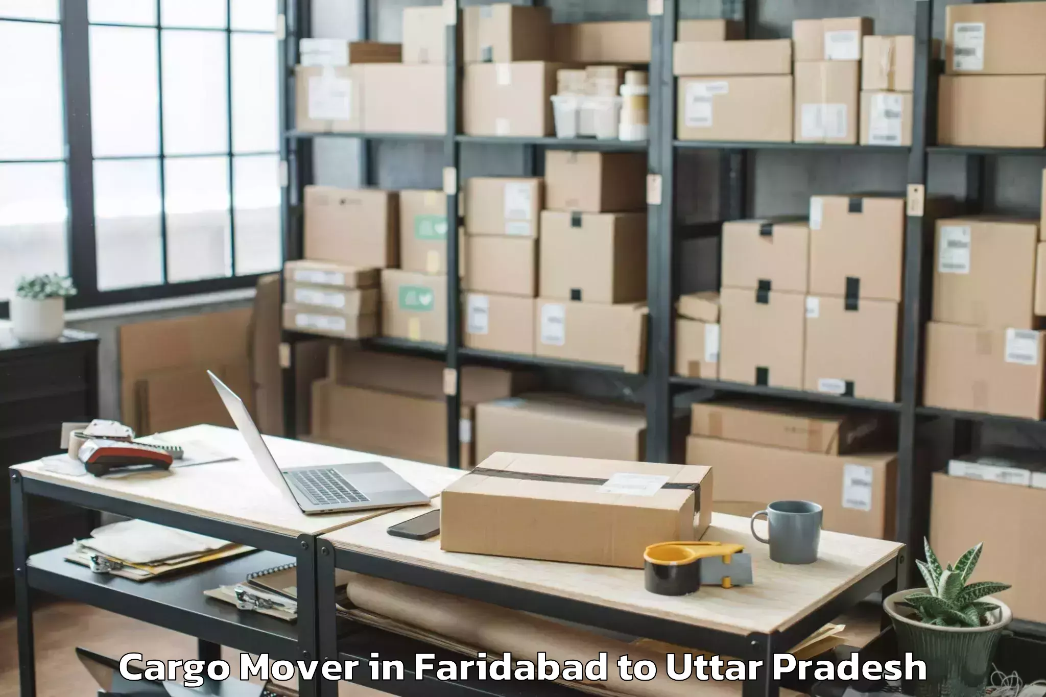 Leading Faridabad to Manjhanpur Cargo Mover Provider